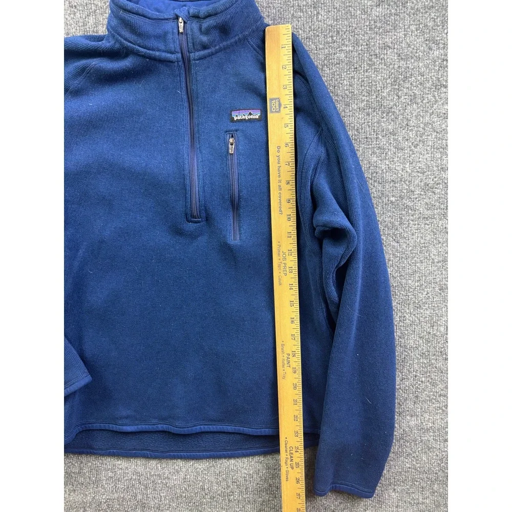 Patagonia‎ Better Sweater 1/4 Zip Fleece Mens Large Blue Pullover Jacket
